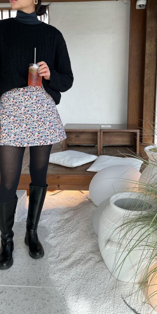 BROWNS - Korean Children Fashion - #Kfashion4kids - Flower Mini Skirt