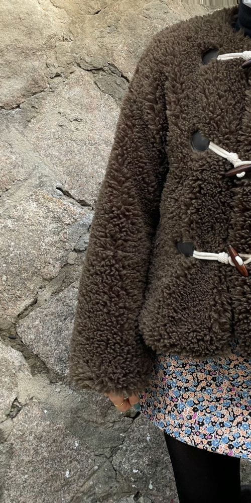 BROWNS - Korean Children Fashion - #Kfashion4kids - Mink dducboki Coat