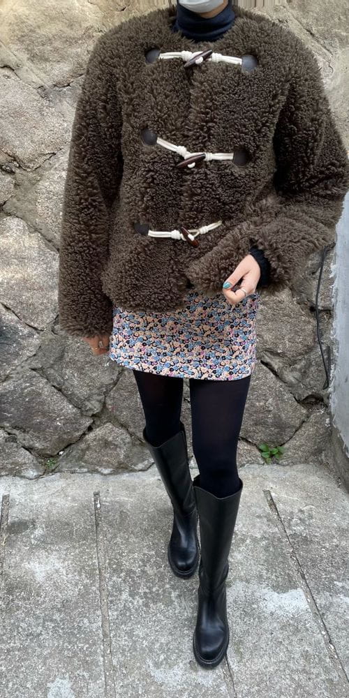 BROWNS - Korean Children Fashion - #Kfashion4kids - Mink dducboki Coat - 3