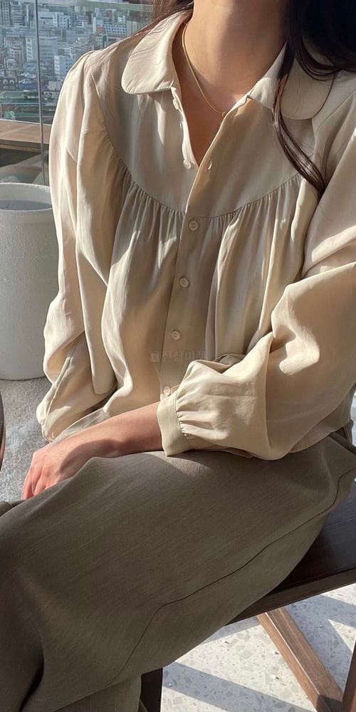 BROWNS - Korean Children Fashion - #Kfashion4kids - Simple Shirring Blouse