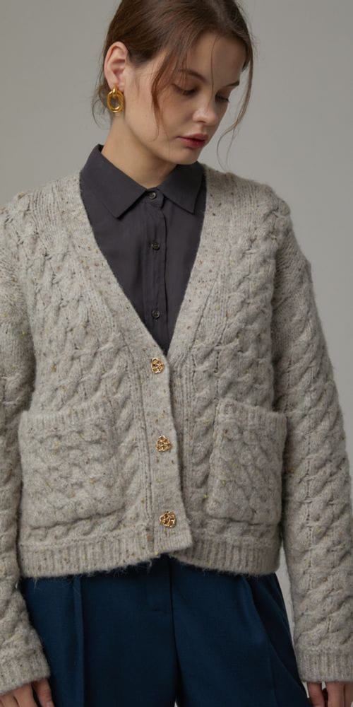 BROWNS - Korean Children Fashion - #Kfashion4kids - Twist Cardigan