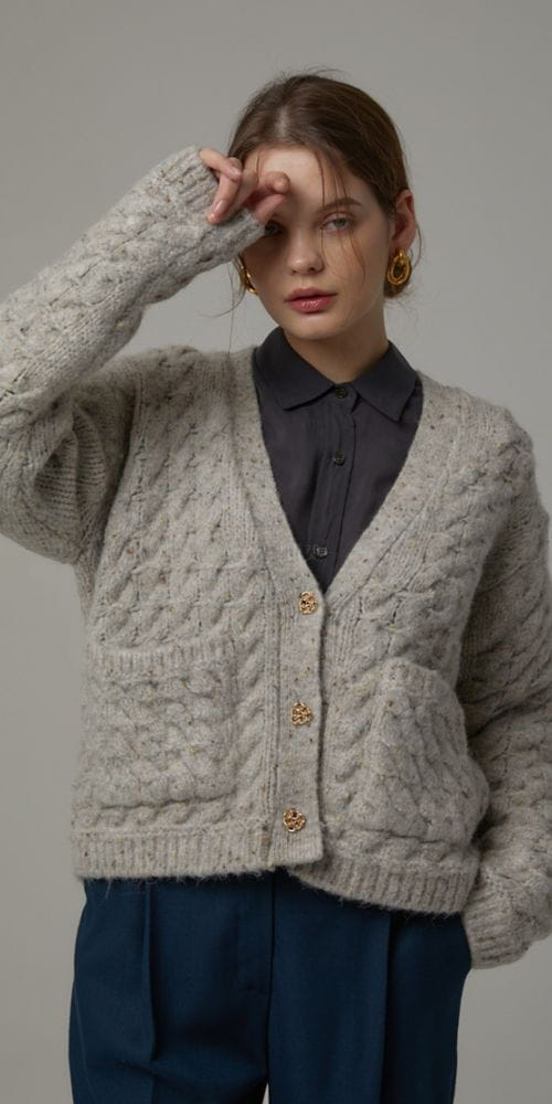 BROWNS - Korean Children Fashion - #Kfashion4kids - Twist Cardigan - 3