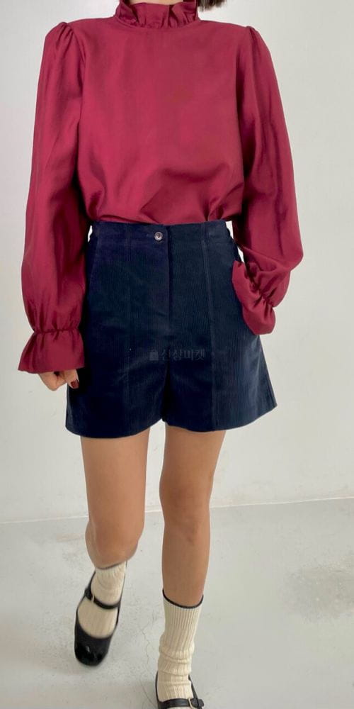 BROWNS - Korean Children Fashion - #Kfashion4kids - Frill Shirring Blouse