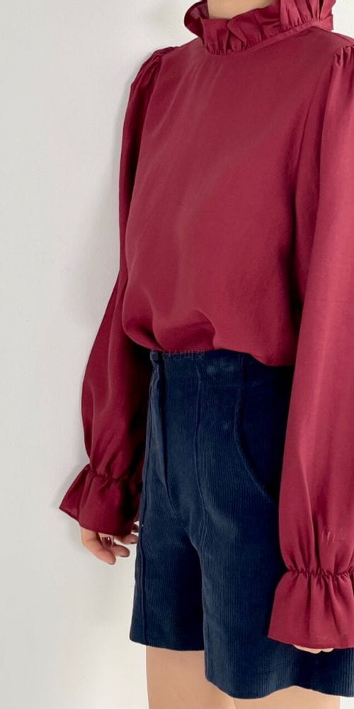 BROWNS - Korean Children Fashion - #Kfashion4kids - Frill Shirring Blouse - 2