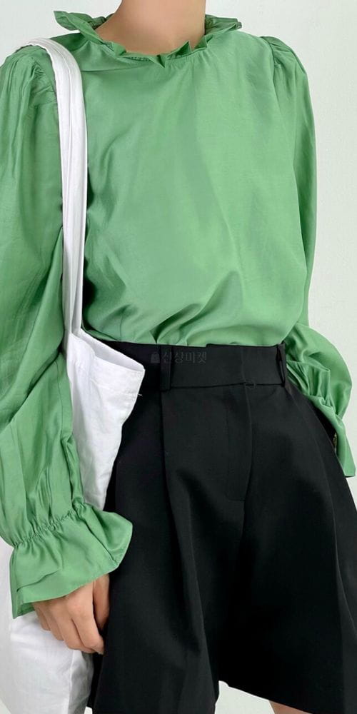 BROWNS - Korean Children Fashion - #Kfashion4kids - Frill Shirring Blouse - 4