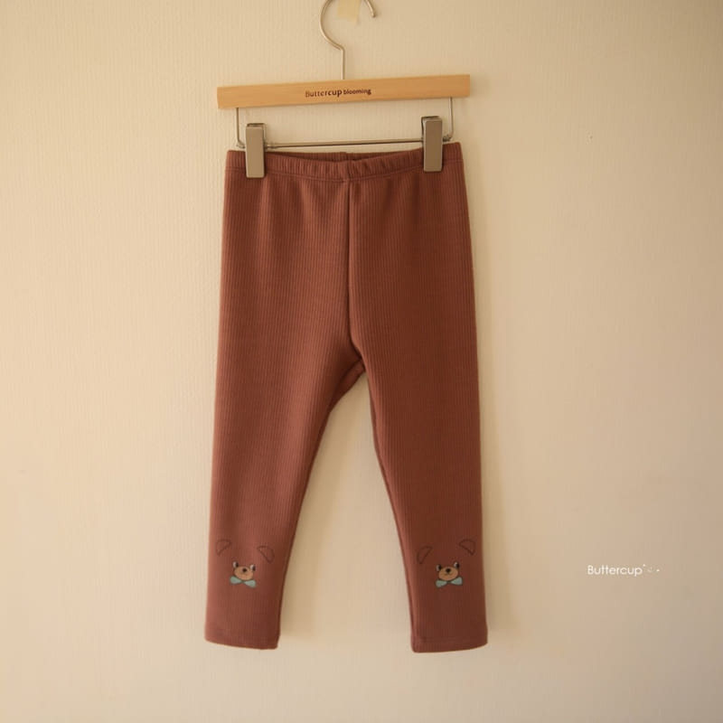 BUTTERCUP - Korean Children Fashion - #Kfashion4kids - Bear Bear Leggings