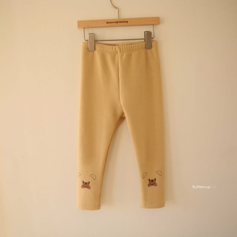 BUTTERCUP - Korean Children Fashion - #Kfashion4kids - Bear Bear Leggings - 2