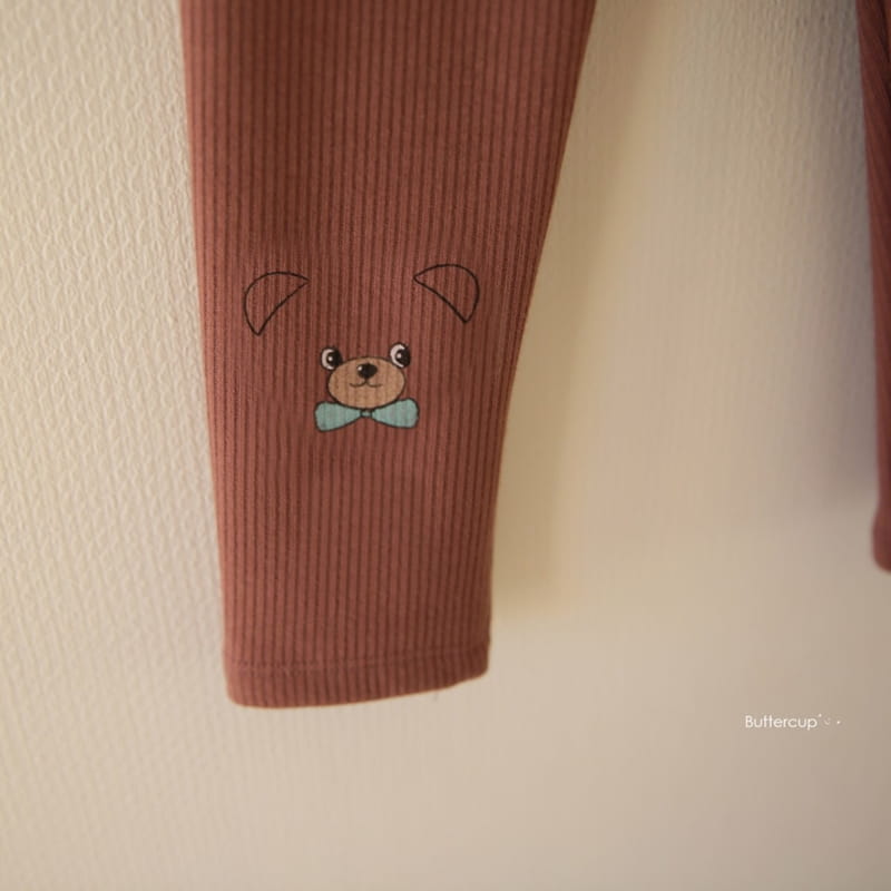 BUTTERCUP - Korean Children Fashion - #Kfashion4kids - Bear Bear Leggings - 6