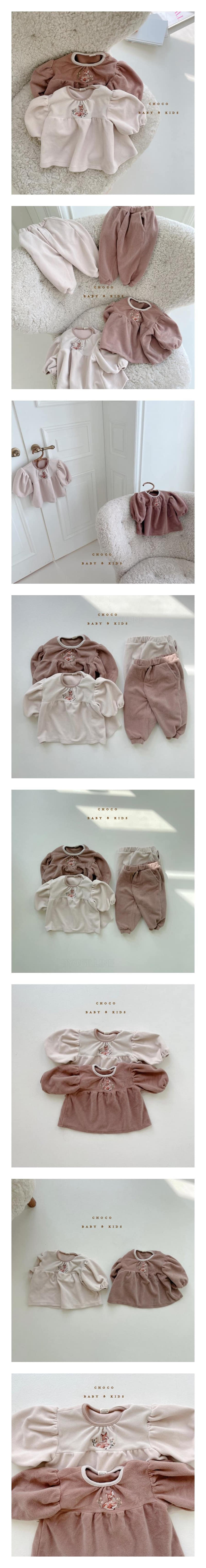 CHOCO BEBE - Korean Children Fashion - #Kfashion4kids - Cozy Span Dear Blouse