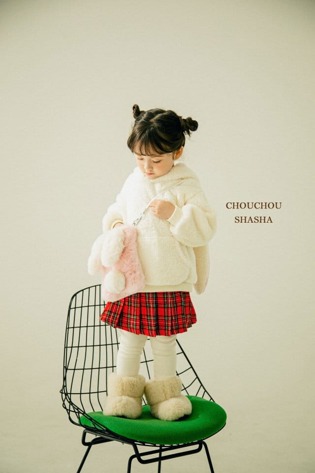CHOUCHOU SHASHA - Korean Children Fashion - #Kfashion4kids - Check Skirt - 4