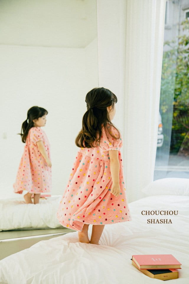 CHOUCHOU SHASHA - Korean Children Fashion - #Kfashion4kids - Dot Slip One-piece