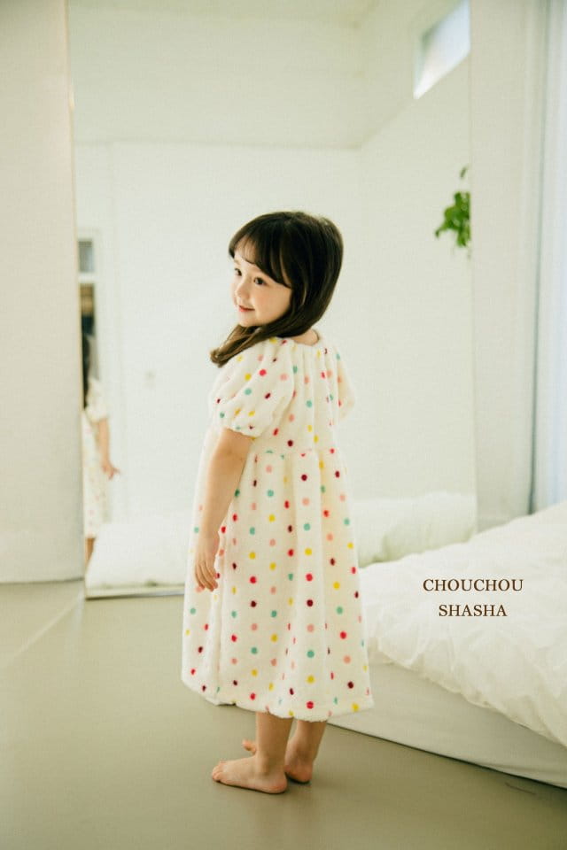 CHOUCHOU SHASHA - Korean Children Fashion - #Kfashion4kids - Dot Slip One-piece - 12