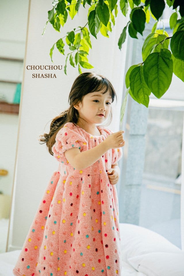 CHOUCHOU SHASHA - Korean Children Fashion - #Kfashion4kids - Dot Slip One-piece - 3