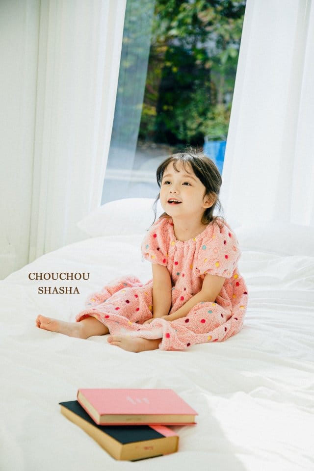 CHOUCHOU SHASHA - Korean Children Fashion - #Kfashion4kids - Dot Slip One-piece - 6