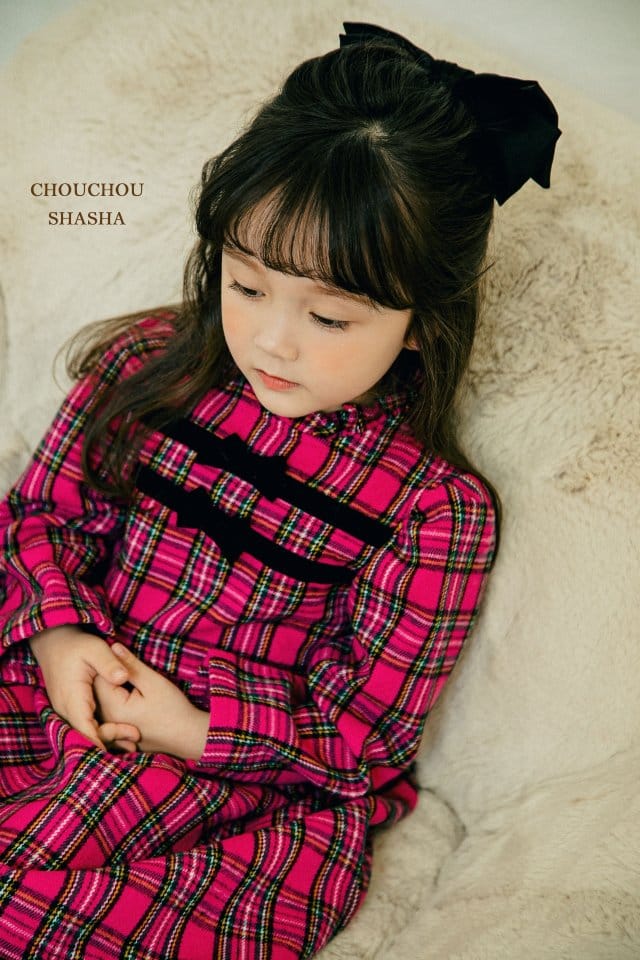 CHOUCHOU SHASHA - Korean Children Fashion - #Kfashion4kids - Check One-piece