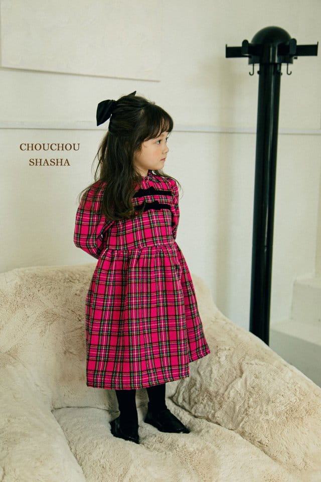 CHOUCHOU SHASHA - Korean Children Fashion - #Kfashion4kids - Check One-piece - 3
