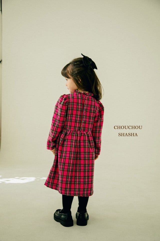 CHOUCHOU SHASHA - Korean Children Fashion - #Kfashion4kids - Check One-piece - 5