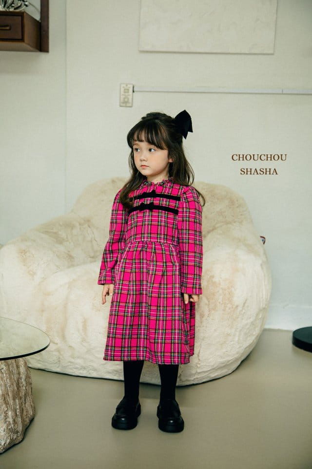 CHOUCHOU SHASHA - Korean Children Fashion - #Kfashion4kids - Check One-piece - 7