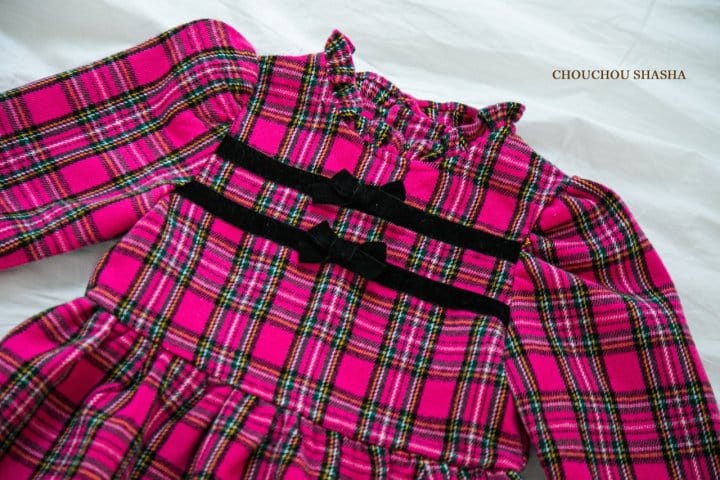 CHOUCHOU SHASHA - Korean Children Fashion - #Kfashion4kids - Check One-piece - 8