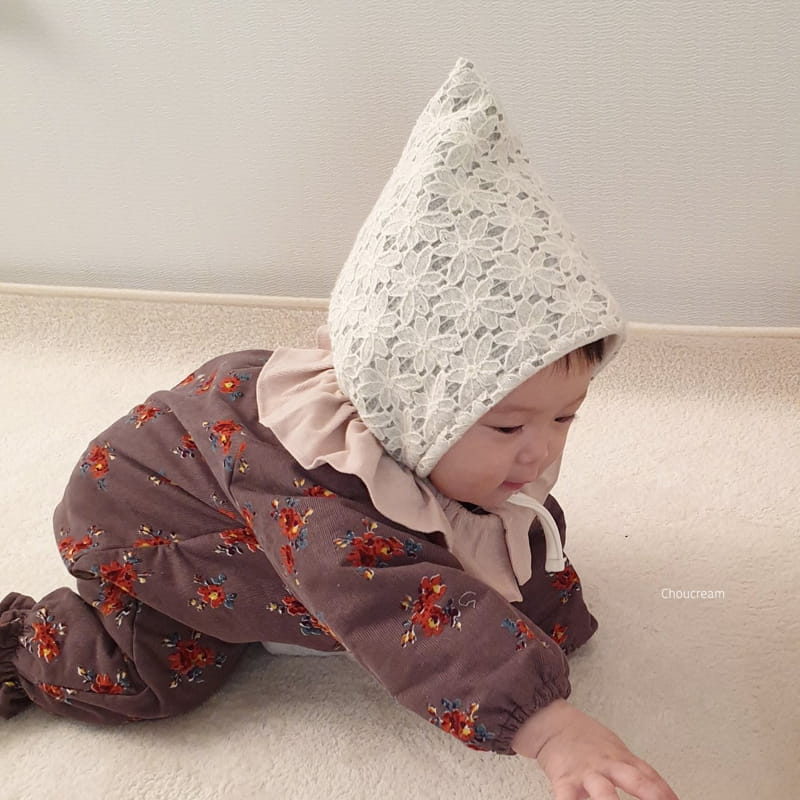 CHOUCREAM - Korean Children Fashion - #Kfashion4kids - Padding Flower Frill Bodysuit - 11