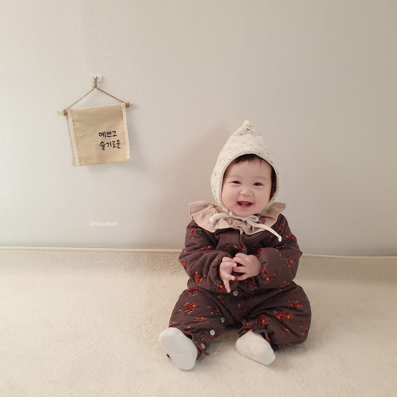 CHOUCREAM - Korean Children Fashion - #Kfashion4kids - Padding Flower Frill Bodysuit - 8