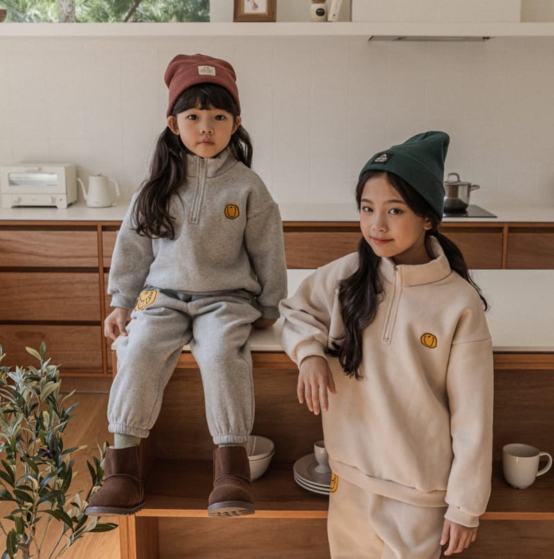 CHOUETTE - Korean Children Fashion - #Kfashion4kids - Smile Anorak Sweatshirt - 6