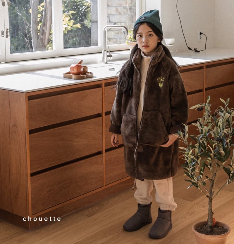 CHOUETTE - Korean Children Fashion - #Kfashion4kids - Teddy Pleats Long Jumper - 12