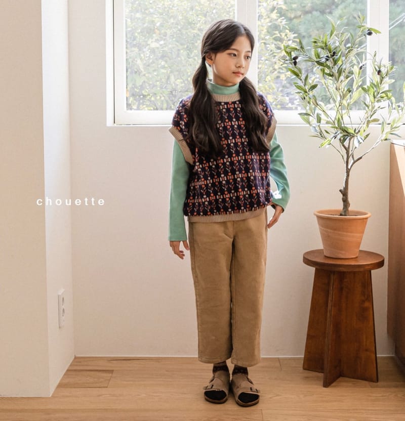 CHOUETTE - Korean Children Fashion - #Kfashion4kids - Jacquard Fleece Vest - 11