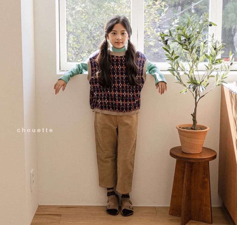 CHOUETTE - Korean Children Fashion - #Kfashion4kids - Jacquard Fleece Vest - 9