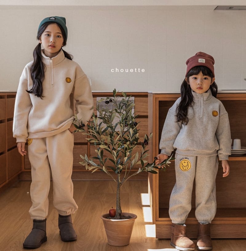 CHOUETTE - Korean Children Fashion - #Kfashion4kids - Smile Jogger Pants