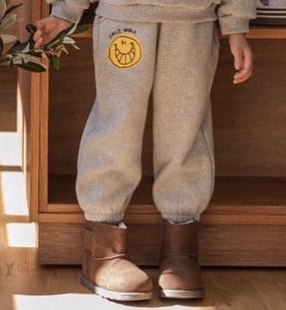 CHOUETTE - Korean Children Fashion - #Kfashion4kids - Smile Jogger Pants - 8