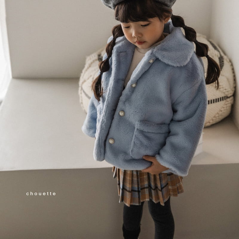 CHOUETTE - Korean Children Fashion - #Kfashion4kids - Mink Fluffy Jacket