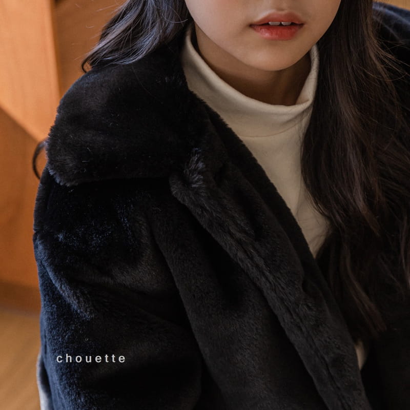 CHOUETTE - Korean Children Fashion - #Kfashion4kids - Mink Fluffy Jacket - 11