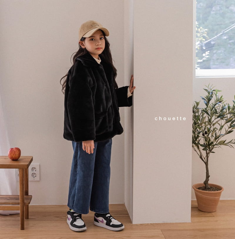 CHOUETTE - Korean Children Fashion - #Kfashion4kids - Fleece Wrinkle Jeans - 10
