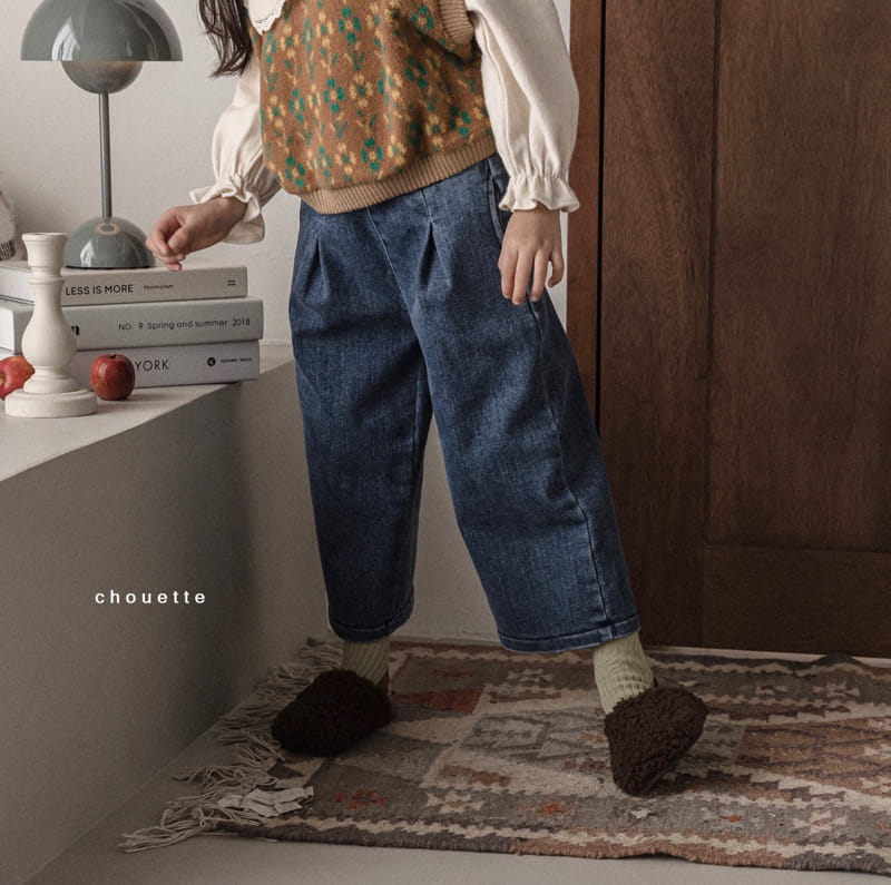 CHOUETTE - Korean Children Fashion - #Kfashion4kids - Fleece Wrinkle Jeans - 2