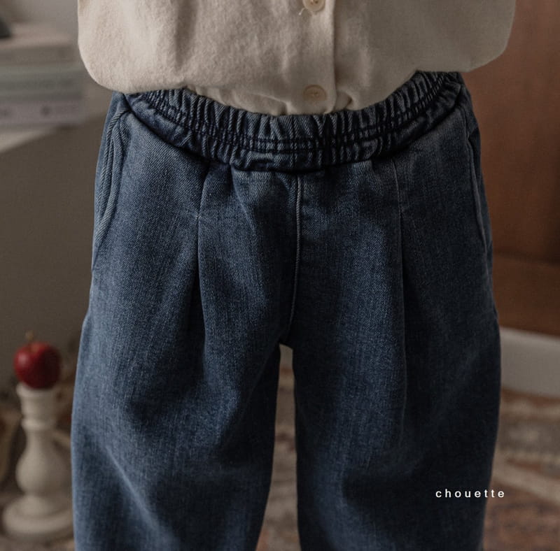 CHOUETTE - Korean Children Fashion - #Kfashion4kids - Fleece Wrinkle Jeans - 6