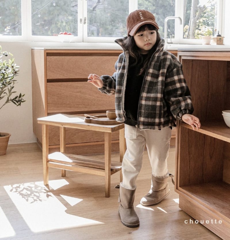 CHOUETTE - Korean Children Fashion - #Kfashion4kids - Hailey Check Jumper  - 2
