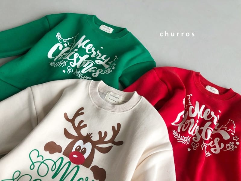 CHURROS - Korean Children Fashion - #Kfashion4kids - Merry Christmas Sweatshirt - 12
