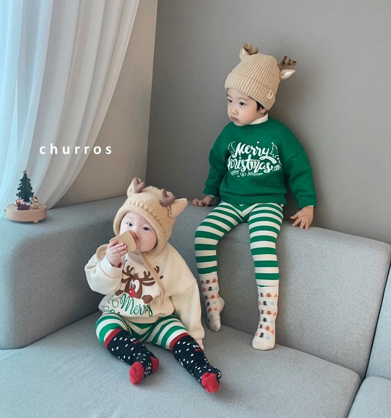 CHURROS - Korean Children Fashion - #Kfashion4kids - Merry Christmas Sweatshirt - 2