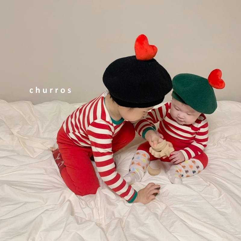 CHURROS - Korean Children Fashion - #Kfashion4kids - Hear Beret Hat - 2