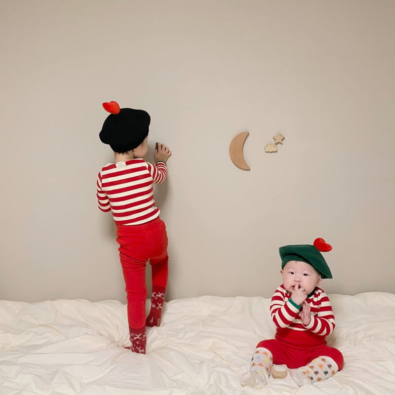 CHURROS - Korean Children Fashion - #Kfashion4kids - Stripes Combi Easywear