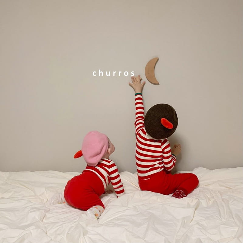CHURROS - Korean Children Fashion - #Kfashion4kids - Stripes Combi Easywear - 2