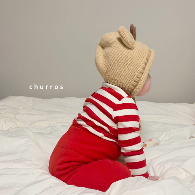 CHURROS - Korean Children Fashion - #Kfashion4kids - Stripes Combi Easywear - 3