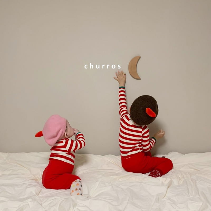 CHURROS - Korean Children Fashion - #Kfashion4kids - Stripes Combi Easywear - 5