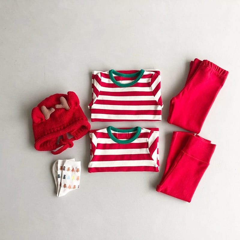 CHURROS - Korean Children Fashion - #Kfashion4kids - Stripes Combi Easywear - 9