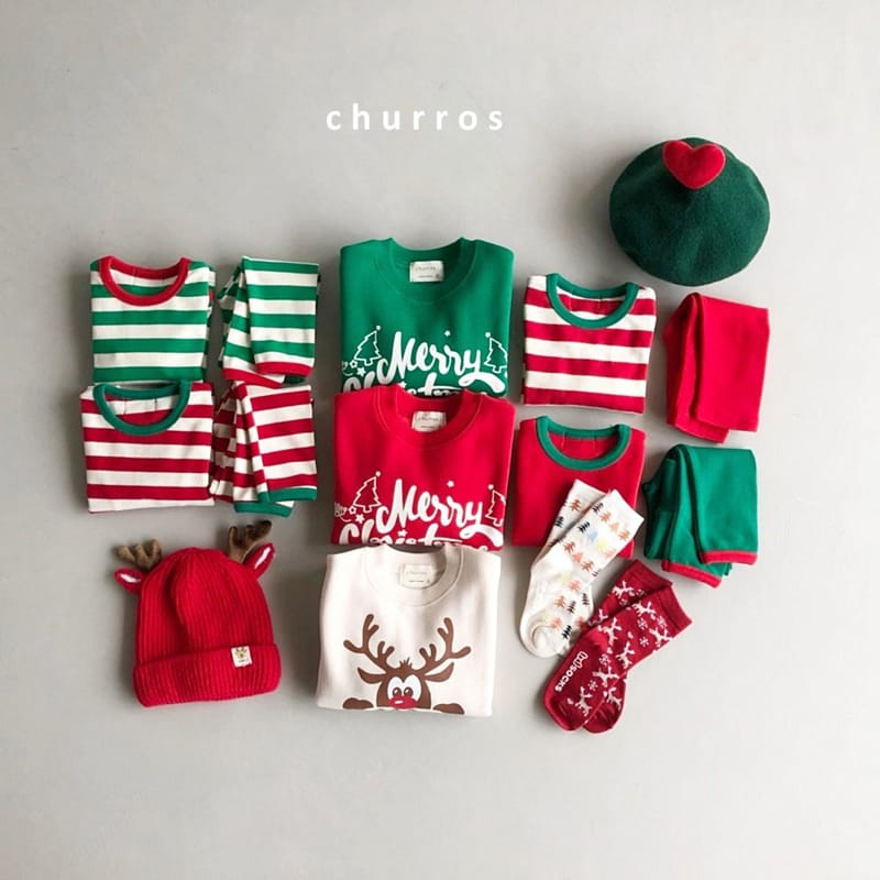 CHURROS - Korean Children Fashion - #Kfashion4kids - Christmas Socks [set of 2] - 7