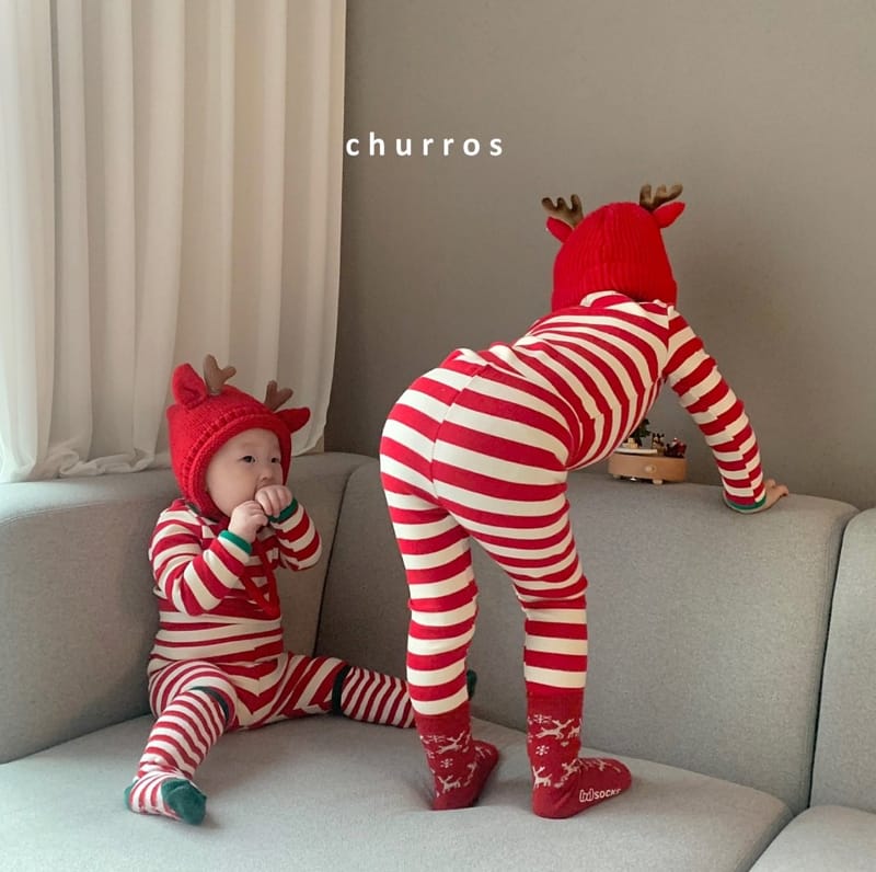 CHURROS - Korean Children Fashion - #Kfashion4kids - Stripes Easywear - 4