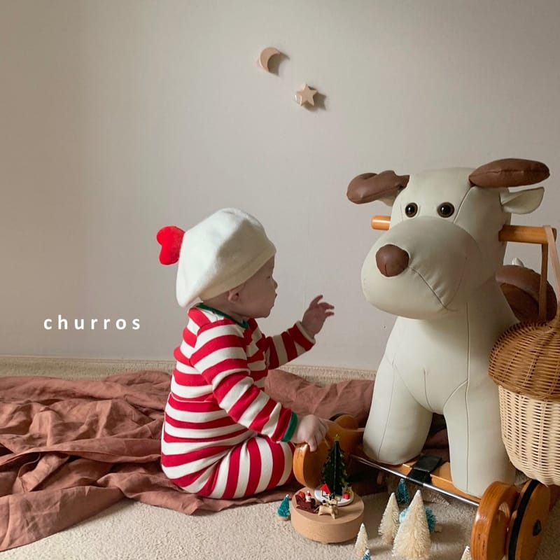 CHURROS - Korean Children Fashion - #Kfashion4kids - Stripes Easywear - 6