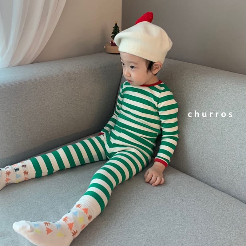 CHURROS - Korean Children Fashion - #Kfashion4kids - Stripes Easywear - 8