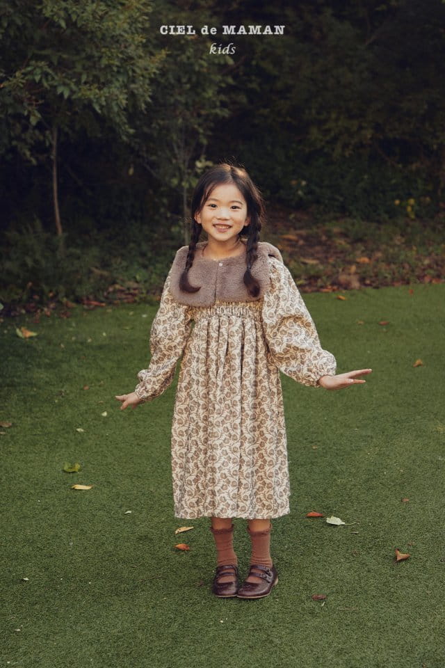 CIEL DE MAMAN - Korean Children Fashion - #Kfashion4kids - Heidi Smocked One-piece